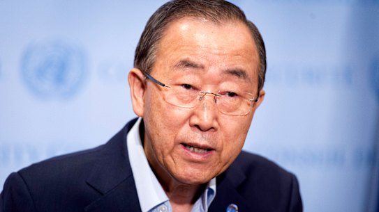Former UN Secretary General Ban Ki-moon in 2015. 