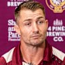 Manly owner Scott Penn announced Kieran Foran (right) as interim head coach on Saturday following the sacking of Anthony Seibold.