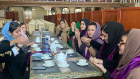 Women gather to demand their rights under the Taliban rule during a protest in Kabul at the weekend.