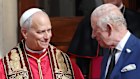 Pope Leo XIV and King Charles III at the Vatican.