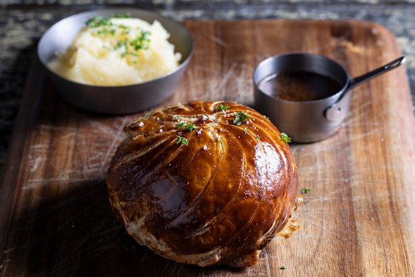 Individual beef Wellington.