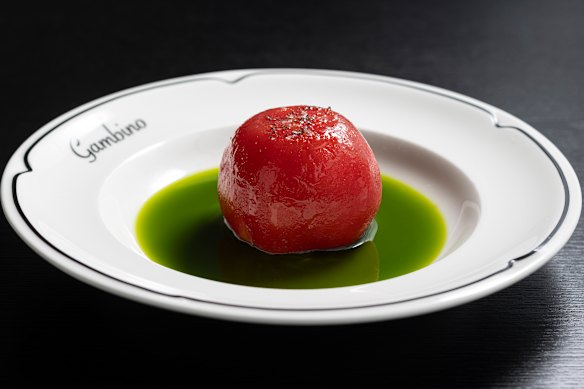 Tomato caprese.