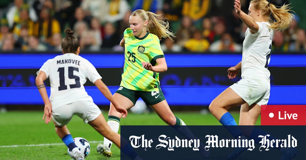 WA news LIVE: Matildas coach not concerned by errors in 3-0 win in Perth