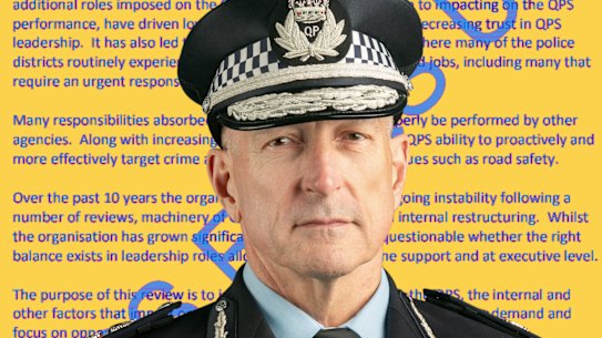 Queensland Police Commissioner Steve Gollschewski wanted a broad-ranging internal review.