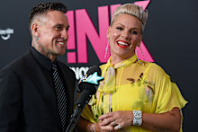Carey Hart and Pink in 2021.