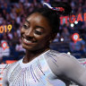 'Absolutely the best ever': Biles soars to fifth all-around world title