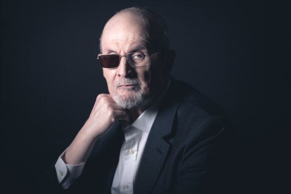 Salman Rushdie, photographed by his wife, Rachel Eliza Griffiths.  “She became my – our –  unbreakable rock,” he writes in his  new memoir, Knife.