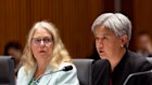 Foreign Affairs Minister Penny Wong and Secretary of the Australian Department of Foreign Affairs and Trade Jan Adams .