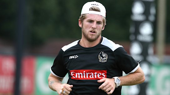 Former Magpie Sam Murray is free to resume his AFL career from December 17.