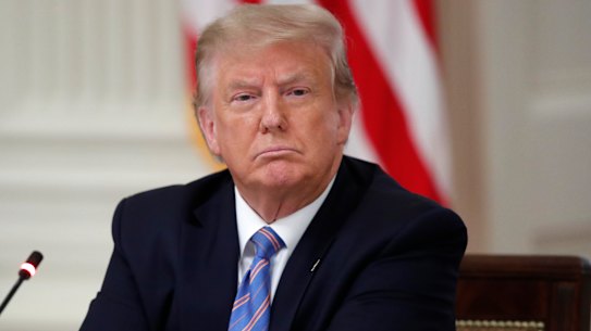 Donald Trump also said he disagreed with the CDC on their "very tough" guidelines for opening schools.