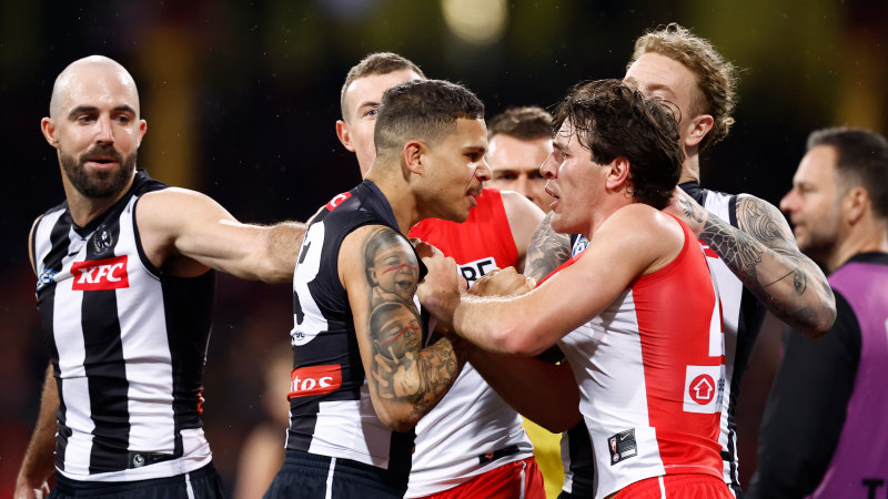 It should have been a 50m penalty: Magpies coach says umps got it wrong