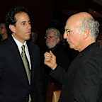 Jerry Seinfeld and actor Larry David co-created the hit sitcom Seinfeld in the 1980s.
