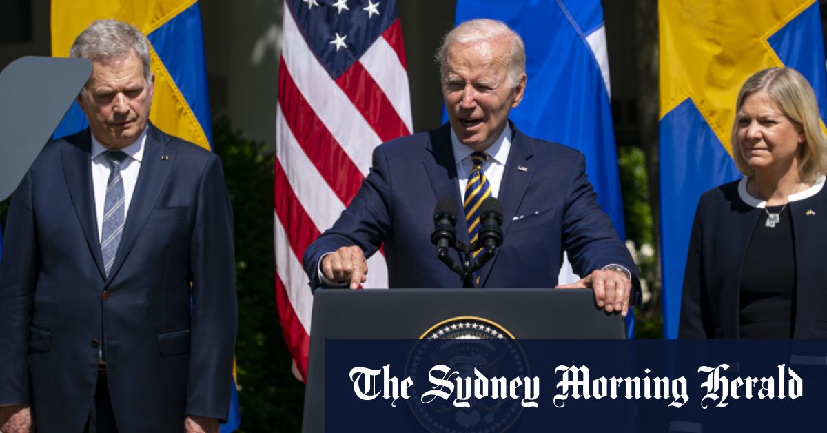 “Biden hails Sweden, Finland NATO bids as leaders visit US”