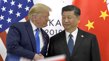 US President Donald Trump and China's President Xi Jinping. 