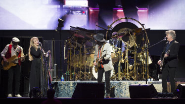 Fleetwood Mac in concert at Qudos Bank Arena on Thursday night. 