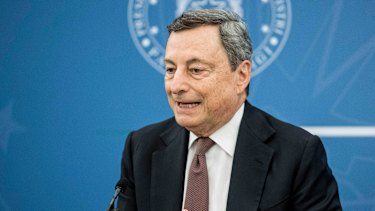 Italian PM Mario Draghi discusses a â€œgreen passâ€ to access venues like gyms, museums and indoor restaurants in a bid to avoid a return to pandemic lockdowns devastating for the economy.  