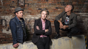 The Living End are (left to right) Andy Strachan, Chris Cheney and Scott Owen.