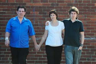 Damian and Rae Panlock and their son Cameron successfully lobbied for changes around bullying legislation.