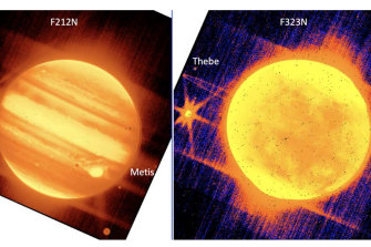 Jüpiter ve uydularının görüntüleri James Webb teleskopundan gelmeye başladı.