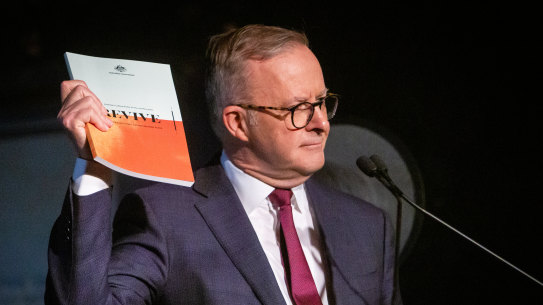 Prime Minister Anthony Albanese launches the federal government’s new arts and culture policy.