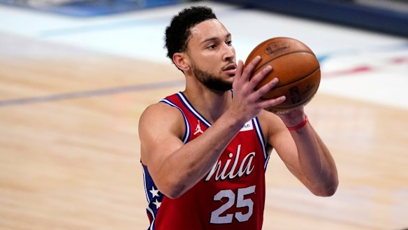 Ben Simmons suffered from the free-throw line in the NBA playoffs.
