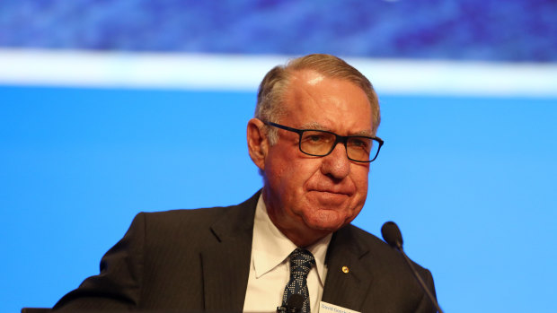 ANZ chairman David Gonski will step down at the bank's annual general meeting in October.