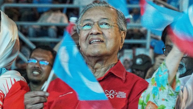 Dr. Mahathir Mohamad former Malaysian PM and now opposition candidate.