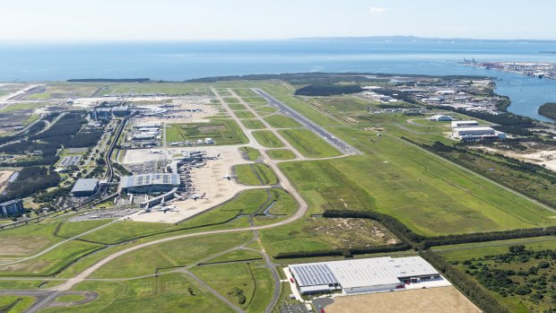 Australia Post’s planned new parcel facility (foreground) at Brisbane Airport.