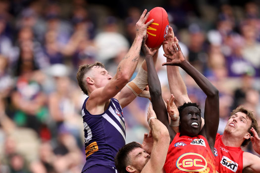 Josh Treacy is enjoying a breakout season for Fremantle.