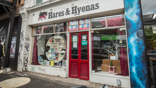Melbourne's iconic LGBTI bookshop, Hares & Hyenas in Fitzroy
