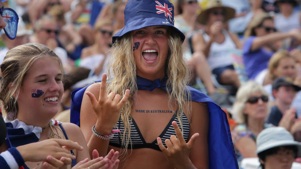 For some, January 26 is a day of celebration. These people celebrated the day last year at Cronulla. 