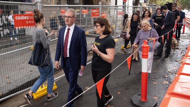 Michael Daley tours Crown Street in Surry Hills.