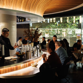 The Harry Seidler-inspired interiors. 