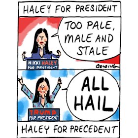 Haley on board.