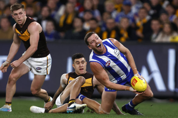 North Melbourne are hoping Aidan Corr can be a reliable defender in 2024 .