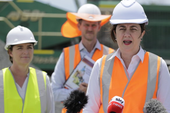 Melissa McMahon (left) gave an impassioned speech on the floor of Parliament.