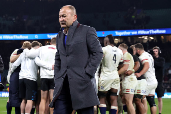 Eddie Jones was axed as England coach in December.