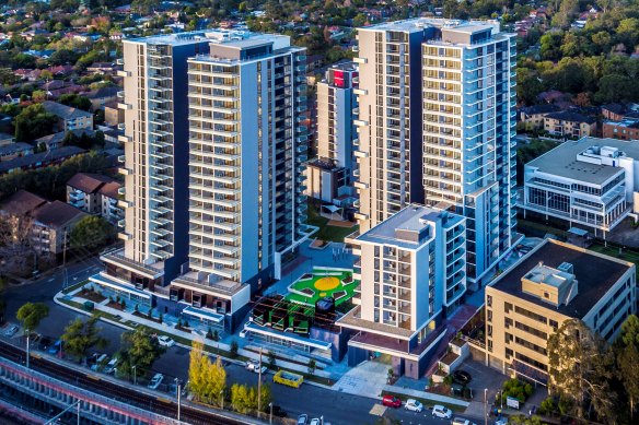 Median apartment prices in Epping last quarter were 8.4 per cent lower than in 2016.