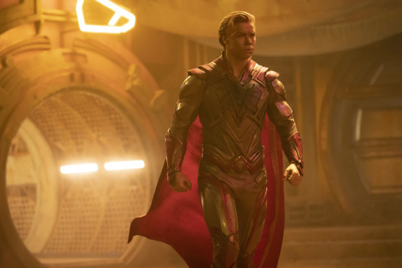 Will Poulter as Adam Warlock sounds like Benedict Cumberbatch’s little brother.