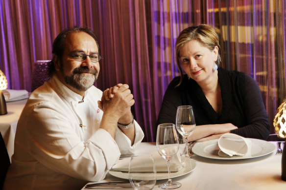 Greg Malouf  and Lucy Malouf at MoMo in 2010.
