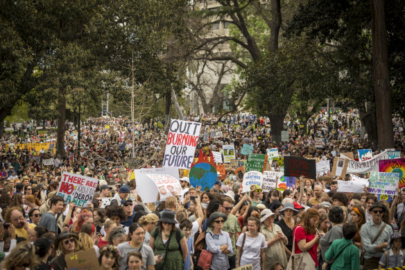 The climate strike in September 2019.