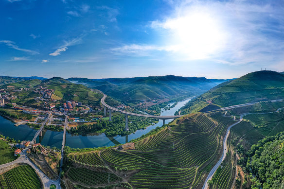 The Douro Valley wine country.