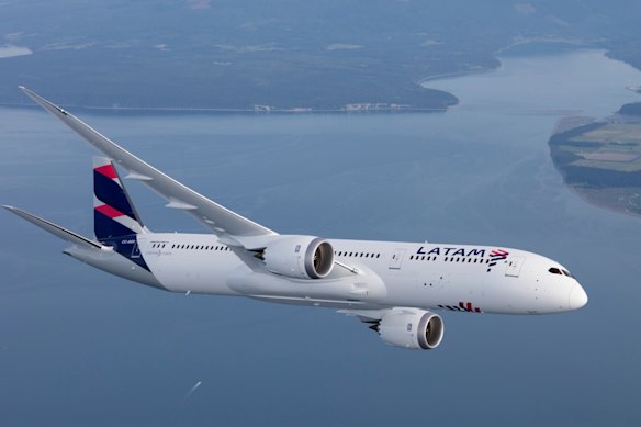LATAM’s Boeing 787-9 Dreamliner.