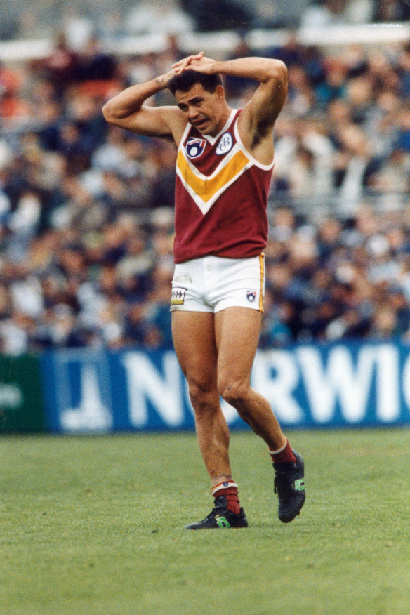 Michael McLean during his playing days with the Brisbane Bears.