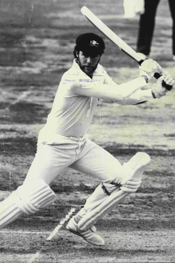 Greg Chappell in a classic batting pose.