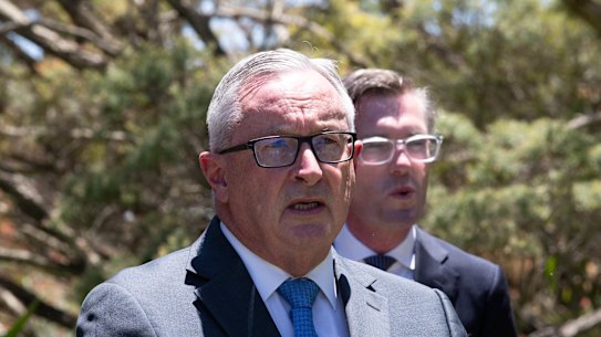 NSW Health Minister Brad Hazzard said COVID-19 cases were doubling every two to three days. 