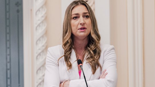 Youth Justice Minister Laura Gerber in Parliament earlier this year. Her treatment of staff has come under intense scrutiny.