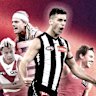 Stars of the game: : Isaac Heeney (Sydney), Bailey Smith (Geelong), Nick Daicos (Collingwood) and Noah Anderson (Gold Coast).