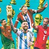 FIFA World Cup group-by-group predictions part two. Cristiano Ronaldo, Erling Haaland, Lionel Messi and Harry Kane.
