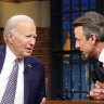 Biden tries to turn the tables on Trump: ‘He’s about as old as I am’